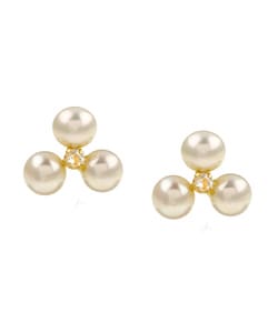 earrings pearl jewelry watches cluster 14k stud yellow gold