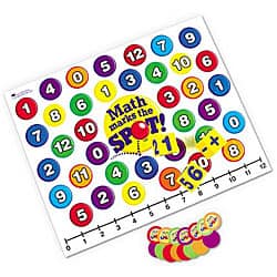 slide 1 of 1, Math Marks The Spot Game