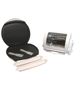 George Foreman GR36-59A Grill and Rotisserie Combo 