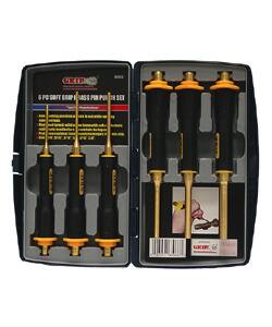 6pc. Brass Punch Set with Soft Rubber Grip