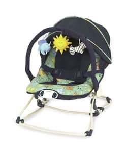 Graco Travel Lite Folding Baby Bouncer in Jungle Paws Bed Bath