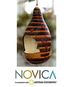 Shop Mate Gourd Beehive Bird Feeder Peru Free Shipping On