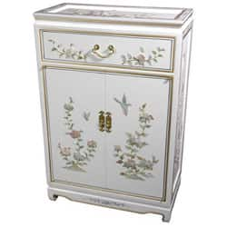 Shop Handmade White Lacquer Cabinet China Free Shipping Today