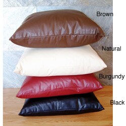 Square leather shop floor pillow