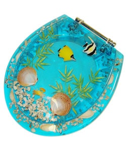 tropical fish toilet seat