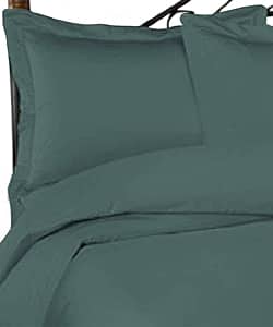 Shop Teal 600 Thread Count King Duvet Cover Free Shipping On