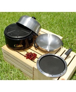 Shop Cobb Portable BBQ Grill Deluxe Set - Overstock - 1563569