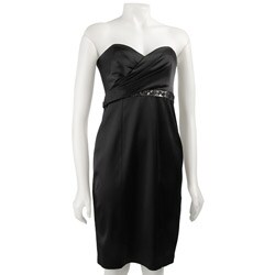 David Meister Women's Stretch Satin Dress