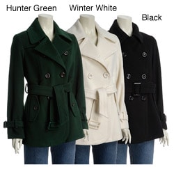 hunter green peacoat