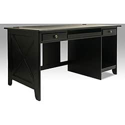 Newport Country Style Home Office Black Desk - Overstock - 3443128