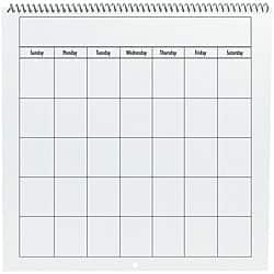 slide 1 of 1, Bare Elements 12x12-inch Spiral Bound Blank Calendar