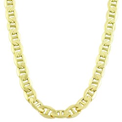 Shop 14k Yellow Gold 24-inch Mariner Chain - Free Shipping Today ...