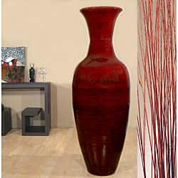 White handmade bamboo vase 60cm tall Floor or table vase – Marissa's Garden  & Gift