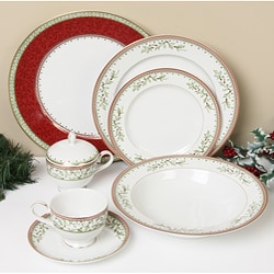 Shop Mikasa Holiday Traditions 45-piece Dinnerware Set - Free Shipping ...