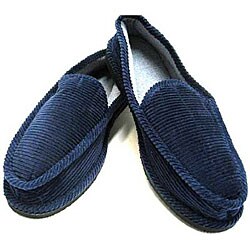 blue corduroy house shoes