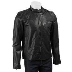 Shop Kenneth Cole New York Men&#39;s Leather Jacket - Overstock - 3497603