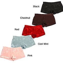 slide 1 of 1, Mystic Clothing Women's Satin Boxer Shorts (Pack of 5)
