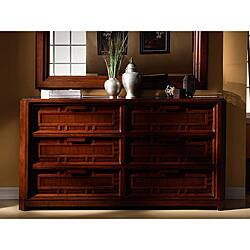 Shop Kyomi Asian Style Six Drawer Dresser Free Shipping Today