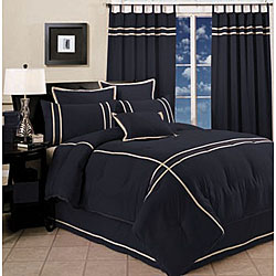 Shop Academy Steel Blue 3 Piece Comforter Set Free Shipping