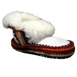 Muk Luks Women's Natural/ Brown Igloo Boots. Opens flyout.