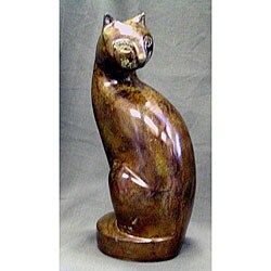 calico cat urn