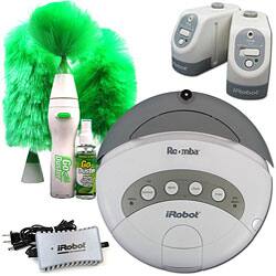 slide 1 of 1, iRobot Roomba White Vacuum Cleaner with Duster (Refurbished)