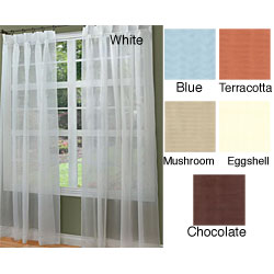 Voile Pinch-pleated Curtain Panels (96 in. x 84 in.) - - 3712779