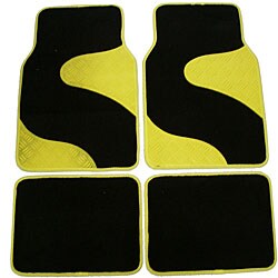 yellow car floor mats