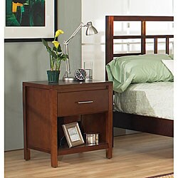 nightstand nevis spice drawer finish single furniture nightstands bedside goods tables bedroom