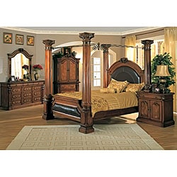 Classic Canopy Poster King-size 4 Piece Bedroom Set - Bed
