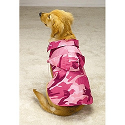 Pink camo dog outlet coat