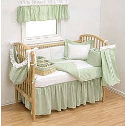 gingham cot bedding