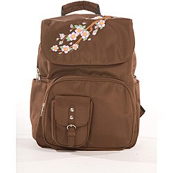 embroidered diaper bag backpack