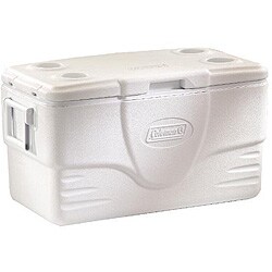 Coleman 50-quart Marine Cooler. Opens flyout.