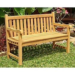 Sam 4-foot Teak Bench - Bed Bath & Beyond - 3930906