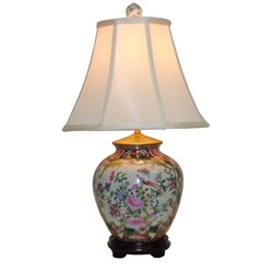 black ginger jar lamp
