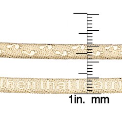 bracelet herringbone footprints 14k gold