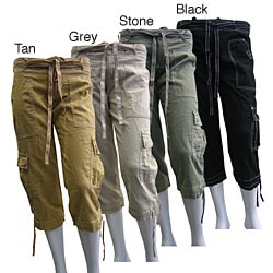 Feathers Women's Capri Cargo Pants - Free Shipping On Orders Over ...