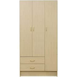 Shop Debbie Wood Wardrobe Maple Finish 72 Inches High X 36