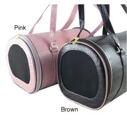 Small Pet Carrier for Small Dogs and Cats - Faux Alligator Leather