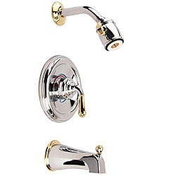 Moen 1-handle Chrome/ Polished Brass Tub Shower Combination - Bed Bath ...