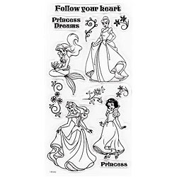 Disney's Princesses Clear Stamps - - 4072913