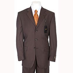 superior quality info for website for discount Shop Ferrecci Men's Chocolate Brown Pinstripe Suit - Overstock ... superior quality info for website for discount Shop Ferrecci Men's Chocolate Brown Pinstripe Suit - Overstock ...