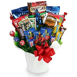 Football Fan Gift Basket. Opens flyout.