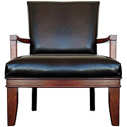 preview thumbnail 1 of 1, Mckenna Bi-cast Leather Accent Chair