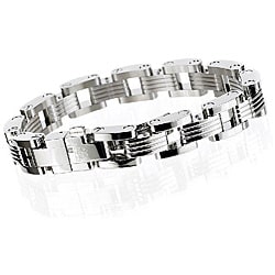 Simmons Jewelry Co Stainless Steel Mens Miami Bracelet on PopScreen