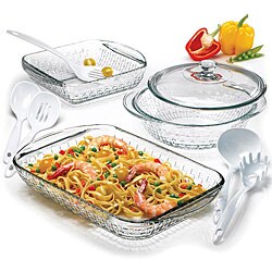 Anchor Hocking 4-piece Basketweave Ovenware Set Bed Bath