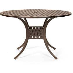 Round 48 Inch Patio Dining Table Overstock 4131244