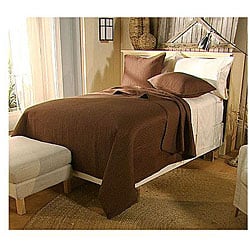 Shop Northern Nights Chocolate Cotton Quilted Bedspread Set