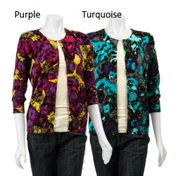 Sweaterworks Women's Printed Cardigan